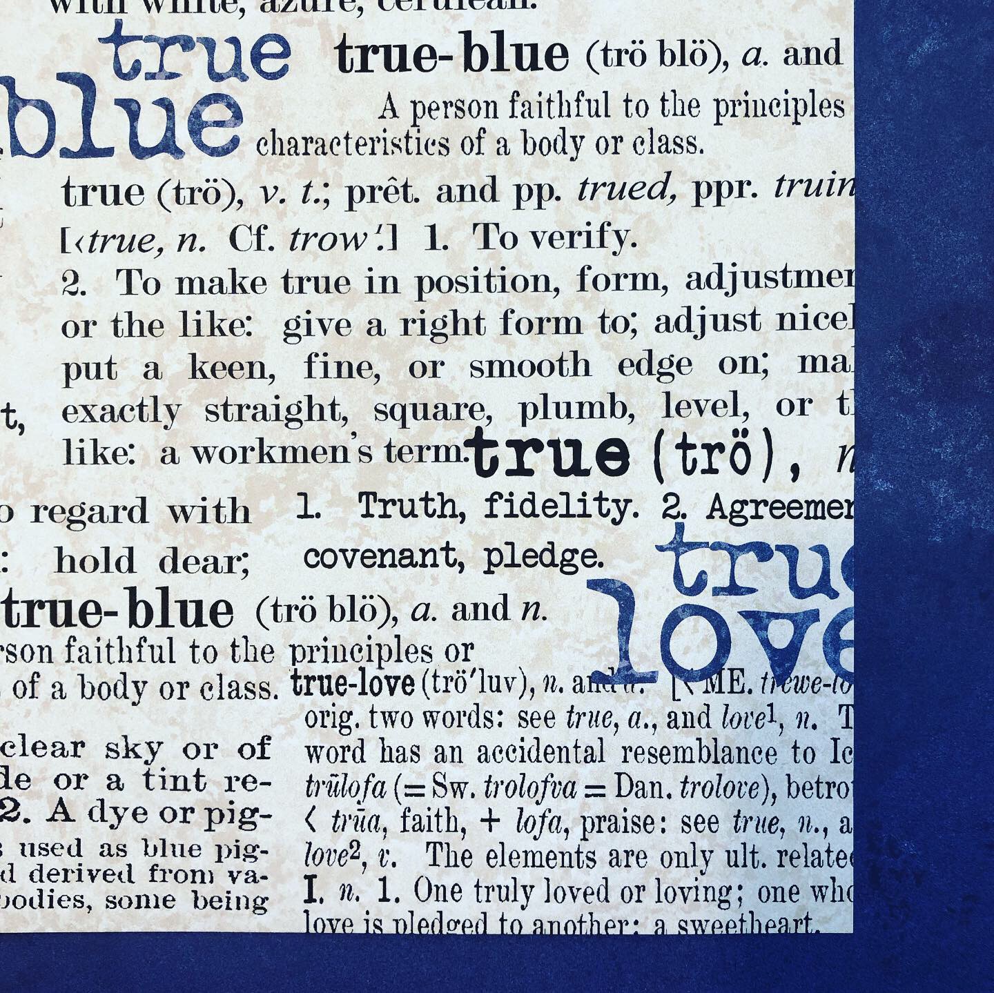 True Blue 12x12 paper-