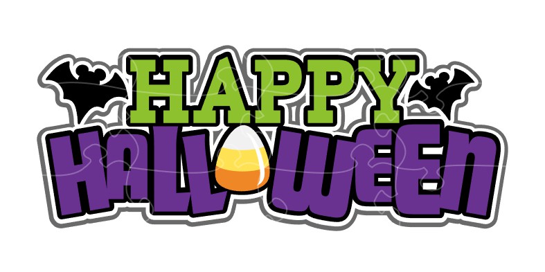 Happy Halloween Title SVG-